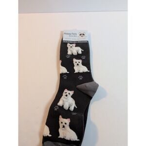 Happy Tails Westie Socks Pet Lovers One Size Fit‎ Most